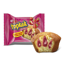 Topkek Cake With Strawberry , 6 pack - Thumbnail