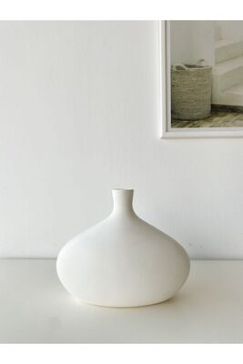 Flaby Ceramic Vase (WHITE) RLNA117 - 1
