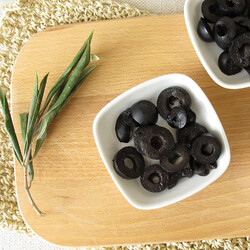 Fora Sliced Black Olives , 5.6oz - 160g - Thumbnail
