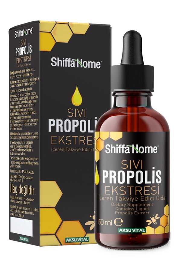 Glass Bottle With Dropper Liquid Propolis Extract 50 Ml