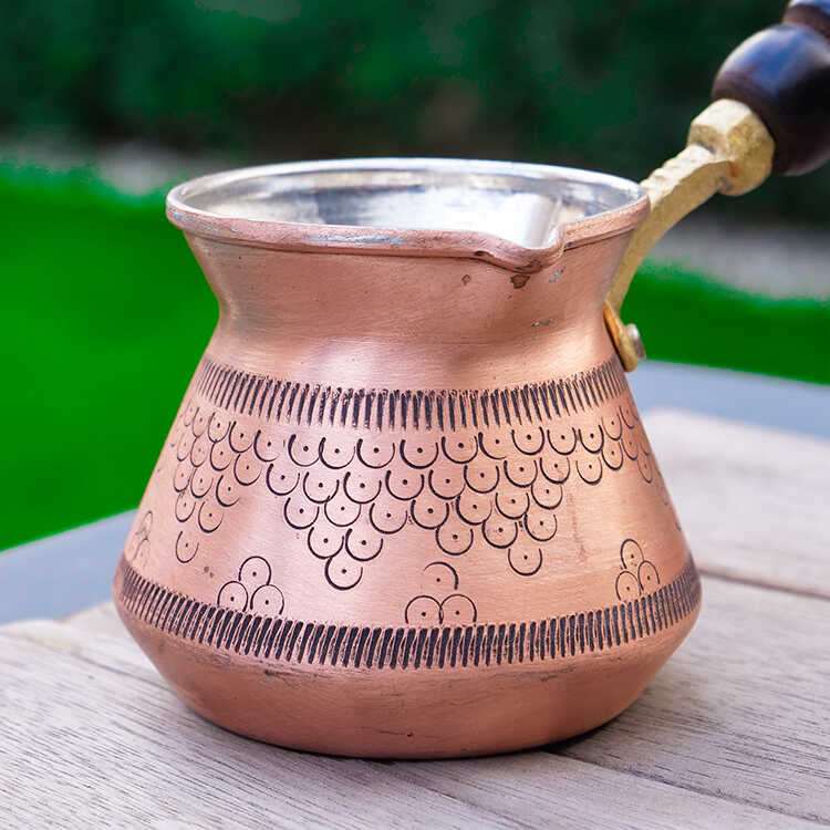 Gold Copper Coffee Pot
