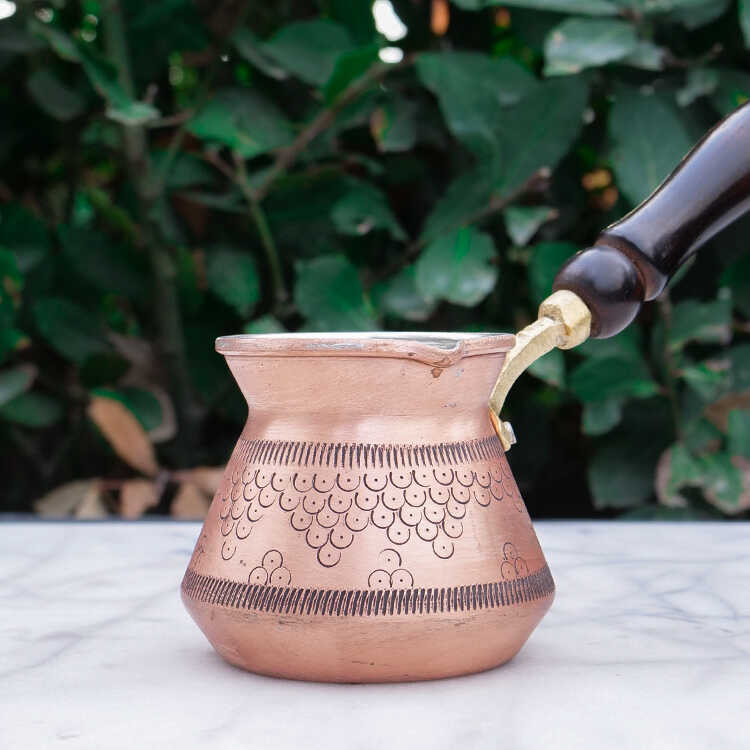 Gold Copper Coffee Pot