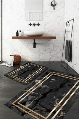 Goldes Modern Bathroom Mat 2 PIECE WC SET SA-13 - 1