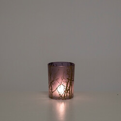 Hadrian Black Candle Holder 10x12 - Thumbnail