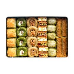 Assorted Baklava , 28 pieces - 2.2lb - 1kg - Thumbnail