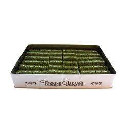 Pistachio Rolled Baklava , 42 pieces - 2.2lb - 1kg - Thumbnail