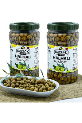 Halhalı Green Olives 1 Kg 2 Packs Special Price - 1