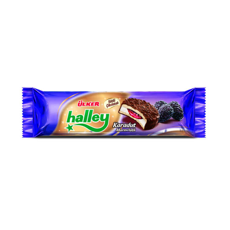 Halley Black Mulberry Sandwich Biscuit, 8.32 oz - 236g