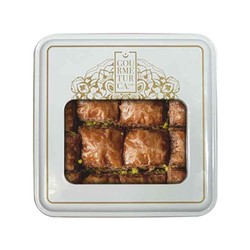Handmade Chocolate Pistachio Baklava , 16 pieces - 1.22lb - 550g - Thumbnail