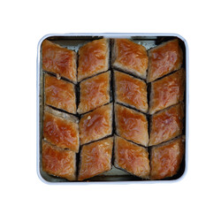 Handmade Diamond Pistachio Baklava , 16 pieces , 1.1lb - 500g - Thumbnail