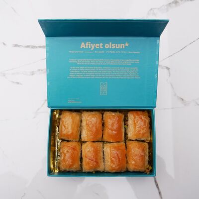 Mini Handmade Pistachio Baklava , 8 pieces - 10.50oz - 300g - 2
