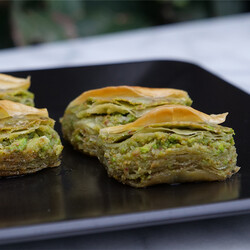 Handmade Pistachio Butterfly Baklava , 2.2lb - 1kg - Thumbnail