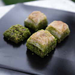 Handmade Pistachio Dry Baklava , 2.2lb - 1kg - Thumbnail