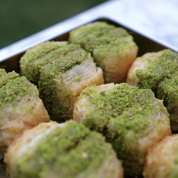 Handmade Pistachio Dry Baklava , 2.2lb - 1kg - Thumbnail
