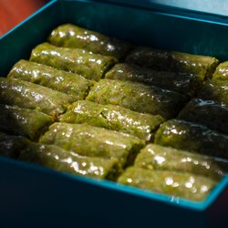 Handmade Pistachio Rolled Baklava , 21 pieces - 1.33lb - 600g - Thumbnail