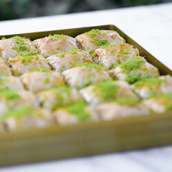 Handmade Pistachio Twisted Baklava , 2.2lb - 1kg - Thumbnail