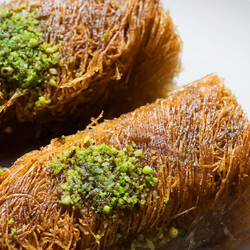 Handmade Rolled Pistachio Kadaif , 1.1lb - 500g - Thumbnail