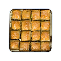 Handmade Pistachio Baklava with Olive Oil , 16 pieces - 1lb - 450g - Thumbnail