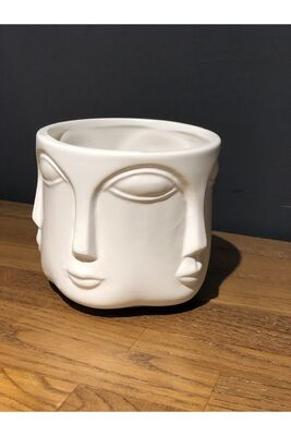 Havelka Buddha Faculty White Decorative Trinket Vase - 1