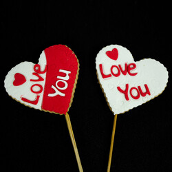 Heart Shaped Cookies , 2.3oz - 68g - Thumbnail