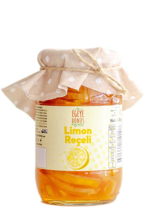 Homemade Traditional Lemon Jam - 450 Gr. (65%-70% FRUIT RATIO)