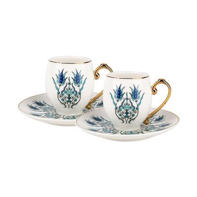 Iznik Coffee Cup Set, 4 pieces - 1