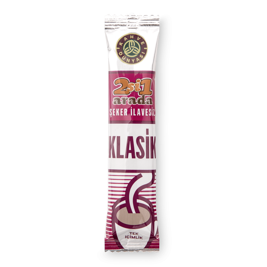 2 in 1 Classic Coffee Without Sugar , 12 pack