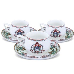 Karaca Nakkaş Set of 6 Coffee Cups - Thumbnail