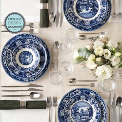 Karaca New Blue Odyssey 6 Persons 24 Pieces Dinnerware Set - Thumbnail