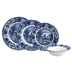 Karaca New Blue Odyssey 6 Persons 24 Pieces Dinnerware Set - Thumbnail