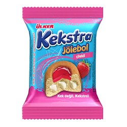 Kekstra Jellyball Cake Strawberry , 1.41oz - 40 g - Thumbnail
