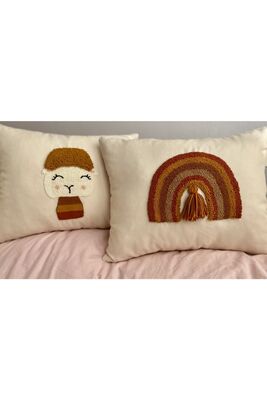 Kids Room Decor Punch Pillow 2 Lamb Model - 1