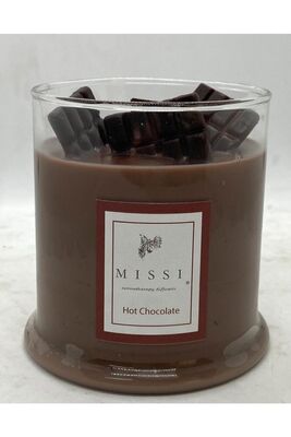 Large Wooden Wick Hot Chocolate Vegan Candle HTCHCHBY1 - 1