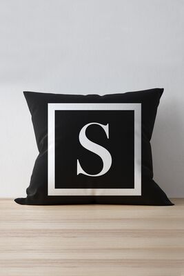 Letter Cushion Pillow Case - Letter S - 43x43 Cm HRF-S-43X43 - 1