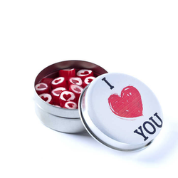 Love Candy in I Love You Metal Box , 2oz - 60g , 2 Pieces - Thumbnail