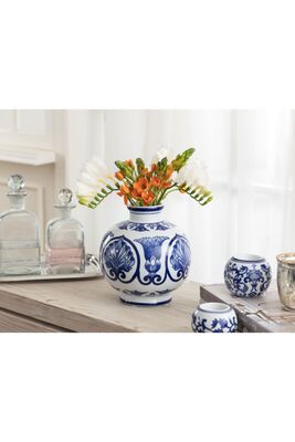 Lyon Bleu Blanc Vase - 1