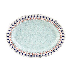 Mai Seljuq Series Oval Plate, 12.2inch - 31cm - Thumbnail