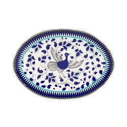 Mai Seljuq Series Oval Plate, 9.84inch - 25cm - Thumbnail