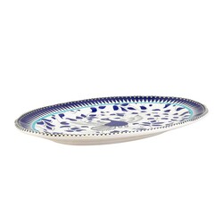 Mai Seljuq Series Oval Plate, 9.84inch - 25cm - Thumbnail