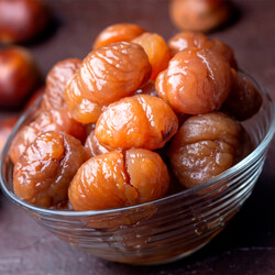 Marron Glace - Candied Chestnuts in Syrup , 1.1lb - 500g - Thumbnail
