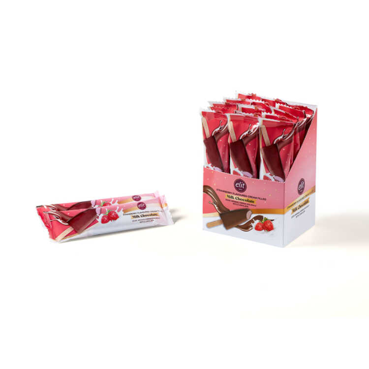 Milk Chocolate with Strawberry Cream Filling, 1.41oz - 40g - 4 pack