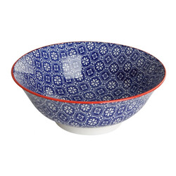 Mix Match Cobalt Bowl , 21 cm - Thumbnail