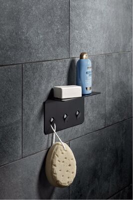 Modern Stainless Metal Shower Shelf, Shower Organizer, Bathroom Shelf HDA72 - 1