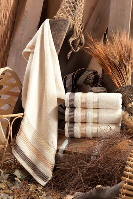 Natural Antibacterial Hand And Face Towel 50X90Cm 4Lu 153-99-0072 - 1