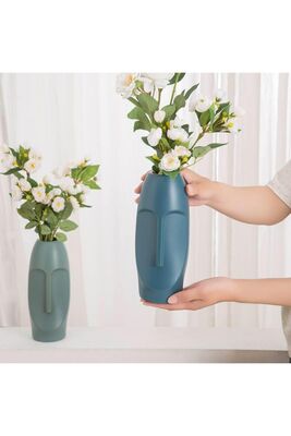 Nordic Style Vase Oil Blue Scandinavian - 1