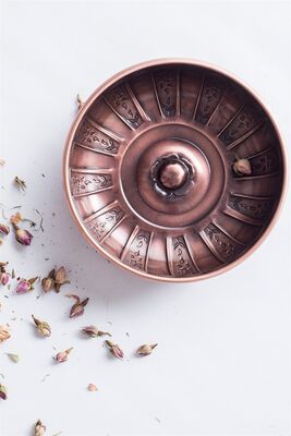 Nostalgic Ottoman Dynasty Iron Bath Bowl Copper Color 20 Cm 45619950BTS - 1
