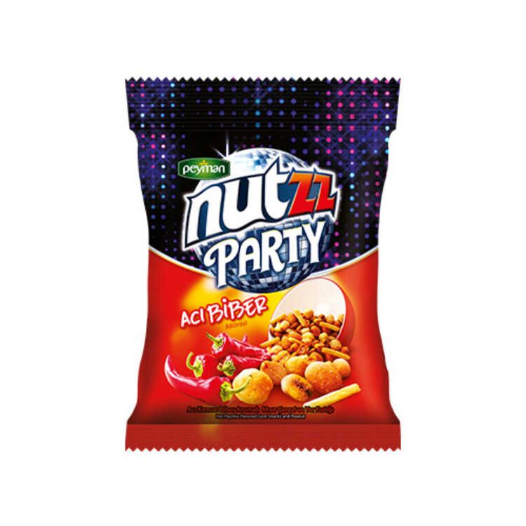 Nutzz Party Hot Corn Cookie and Peanuts, 3.17oz - 90g - 2 pack