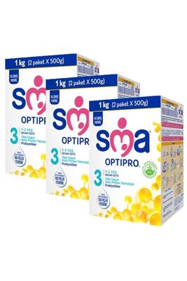 Optipro Probiotic 3 1- 3 Years Follow-Up Milk 1000 Gr X 3 Pieces - 1