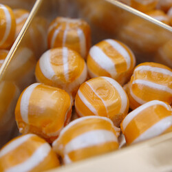 Orange Bonbon Candy , 250g - 8.8oz - Thumbnail