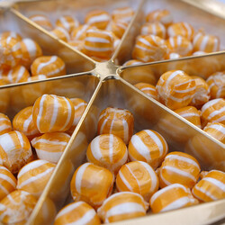 Orange Bonbon Candy , 250g - 8.8oz - Thumbnail